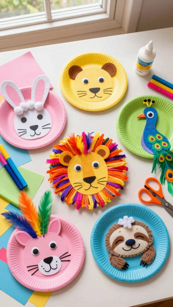 Paper Plate Animals