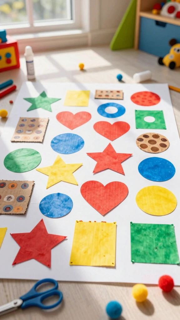 Colorful Cardboard Collage