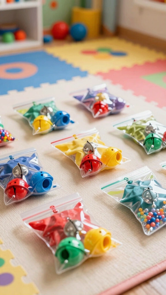 Jingle Bell Sensory Bags