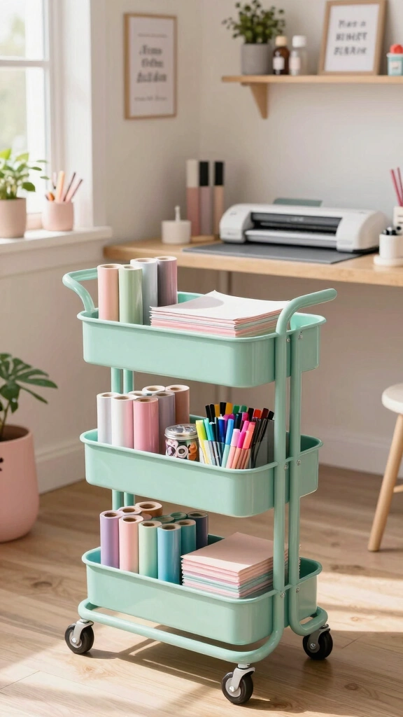 Craft Storage Cart