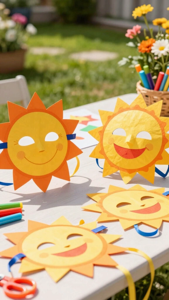 Sun Motif Masks