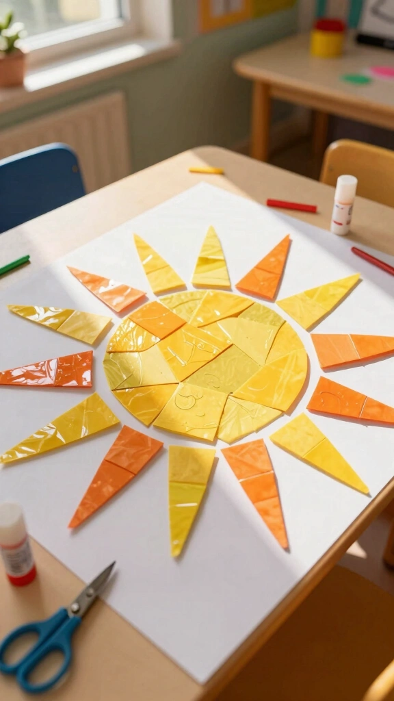 Sun Mosaic Art
