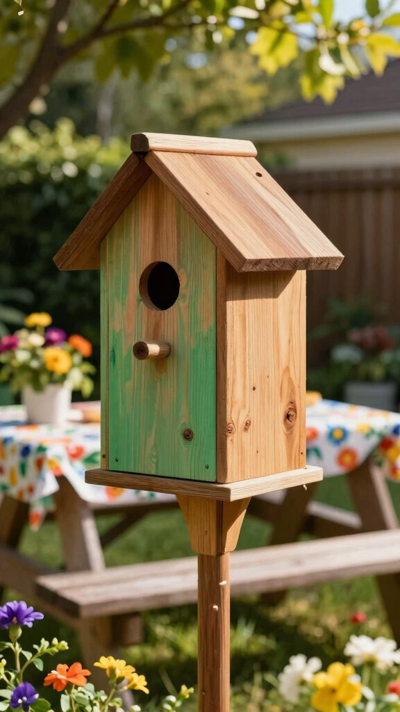 Classic Wooden Birdhouse