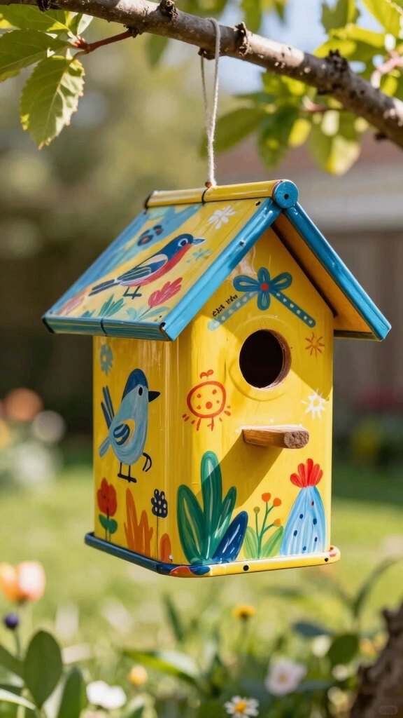 Upcycled Tin Can Birdhouse