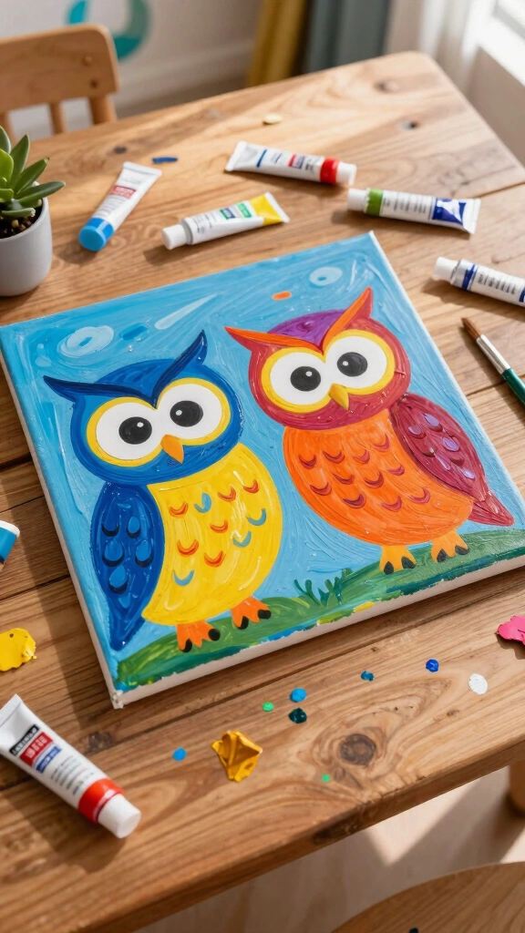 Owl Art Canvas