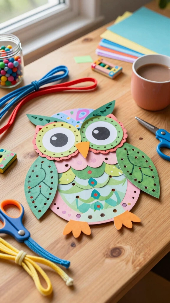 Lace-up Owl Craft