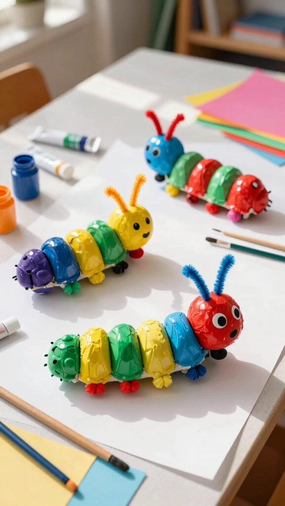 Egg Carton Caterpillars