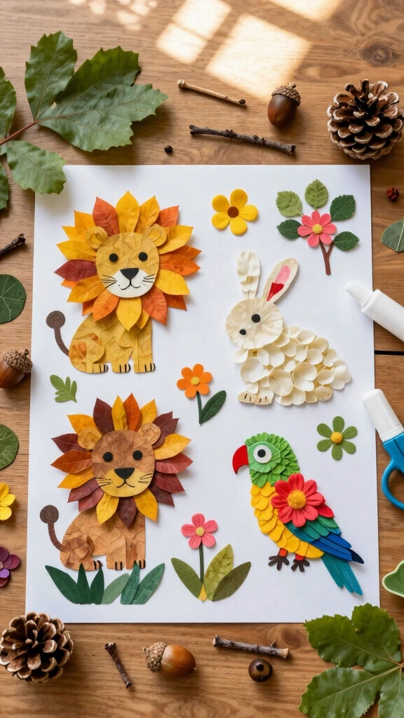 Nature Collage of Animals