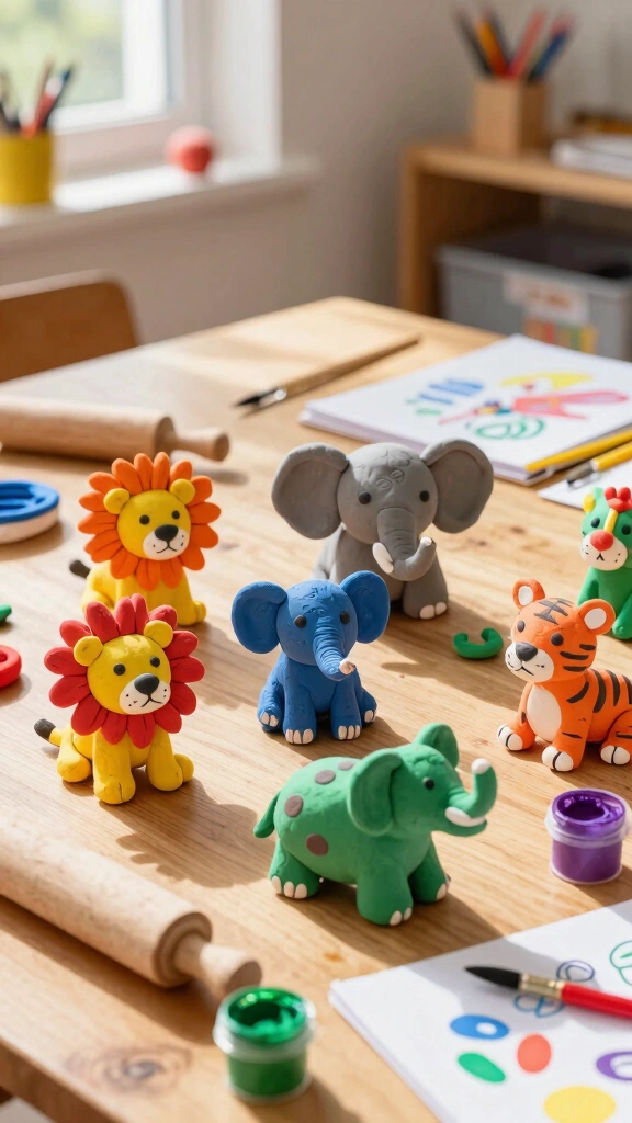 Clay Animal Figures