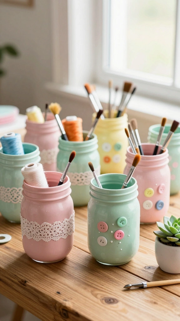 Mason Jar Organizers