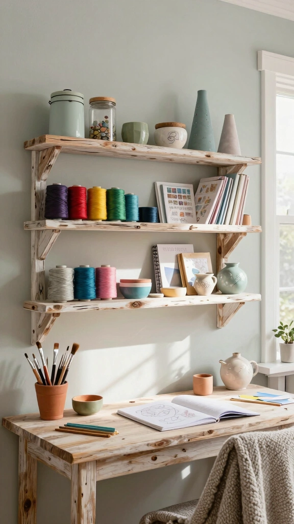 Reclaimed Wood Shelves