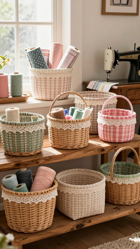 Pretty Baskets for Storage