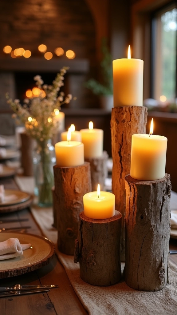 Rustic Candle Holders
