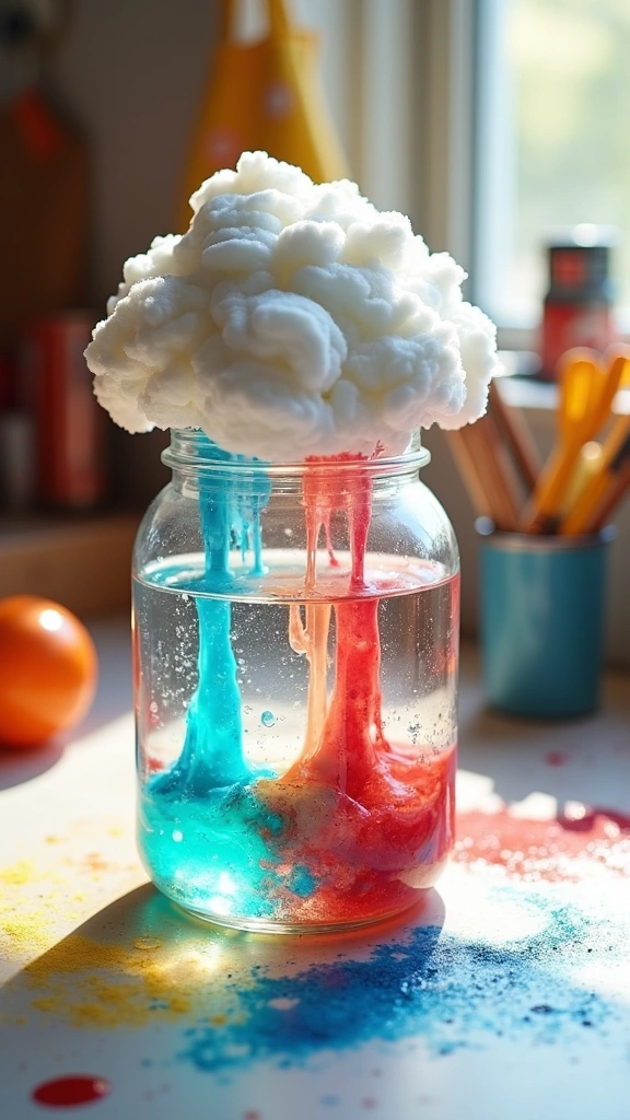 DIY Thunderstorm in a Jar