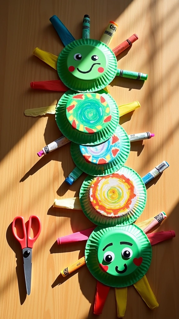 Paper Plate Caterpillar