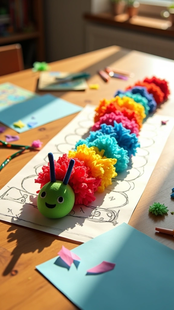 Tissue Paper Caterpillar