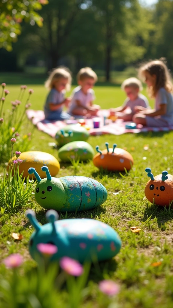 Painted Rock Caterpillars