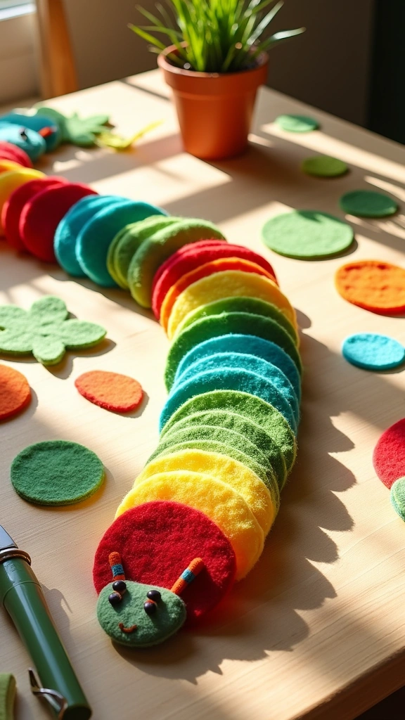 Felt Caterpillar Stack