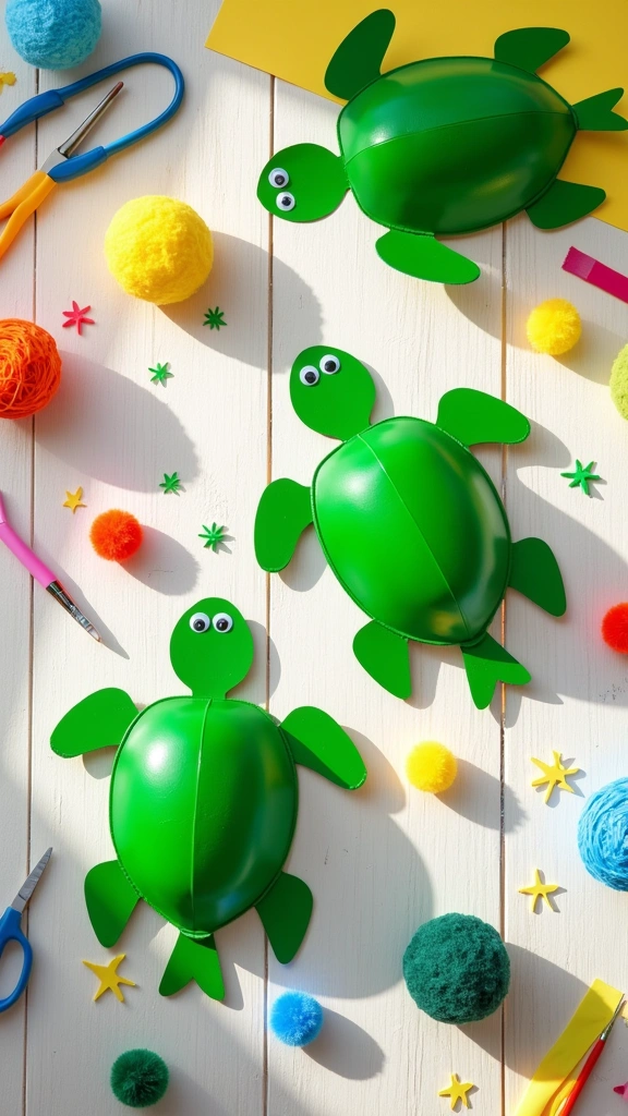 Recycled Bottle Turtles