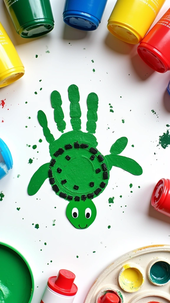 Turtle Handprint Craft