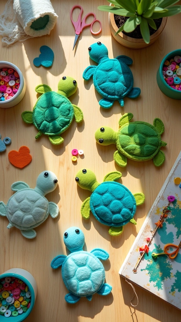 Felt Turtle Plushie