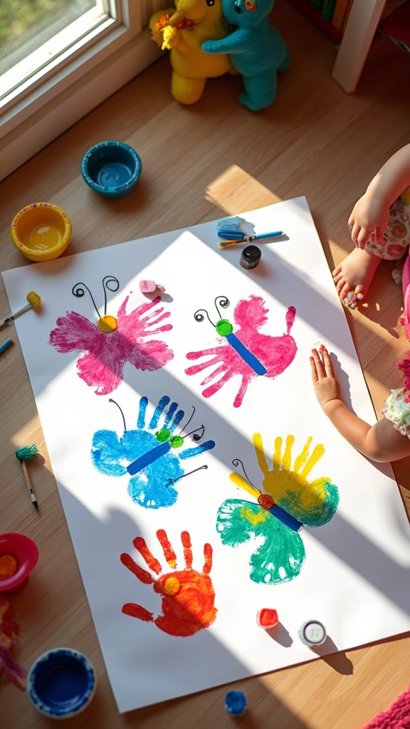 Butterfly Handprint Art