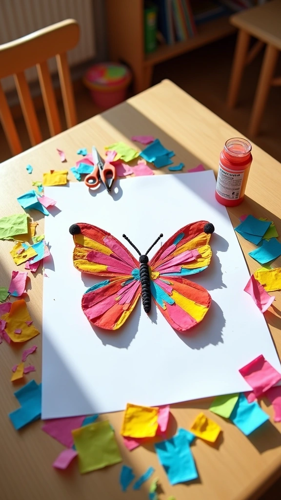 Butterfly Collage Craft