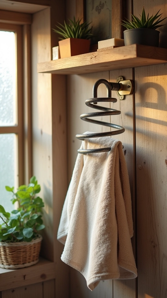 Bed Spring Towel Holder