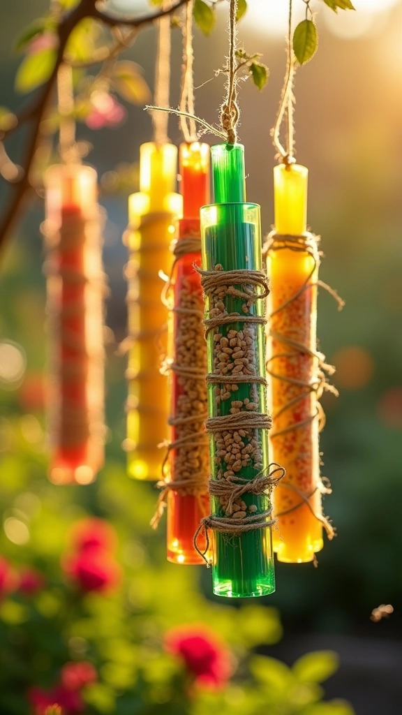 Seed-Stuffed Straw Decor