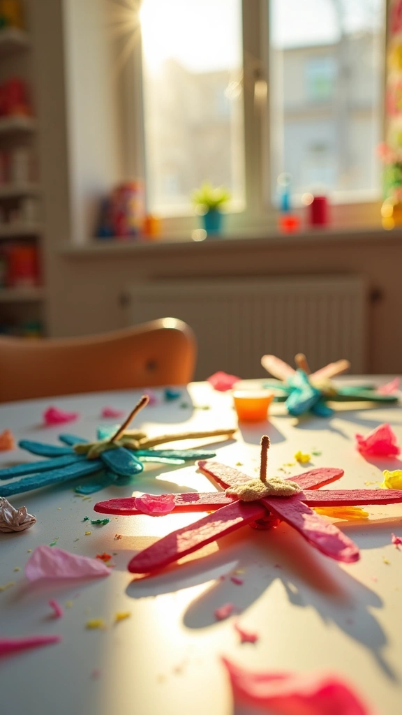 Popsicle Stick Dragonflies