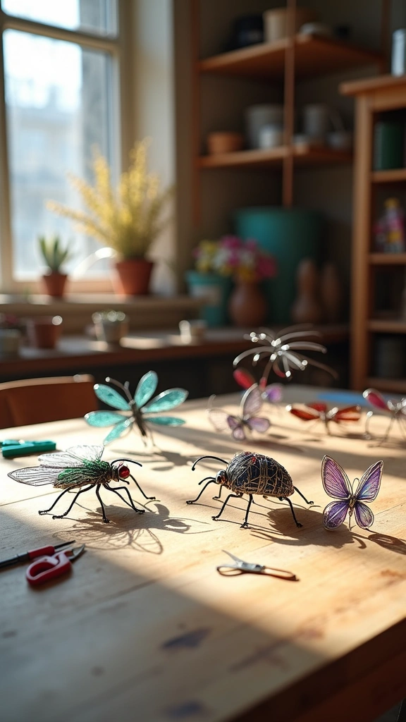 Wireframe Insect Models