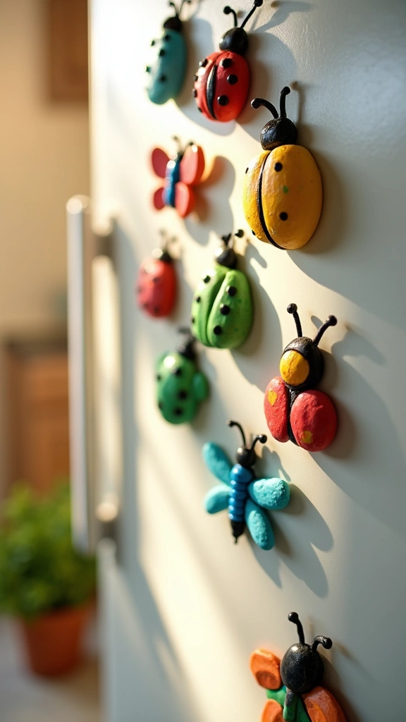 Clay Bug Magnets