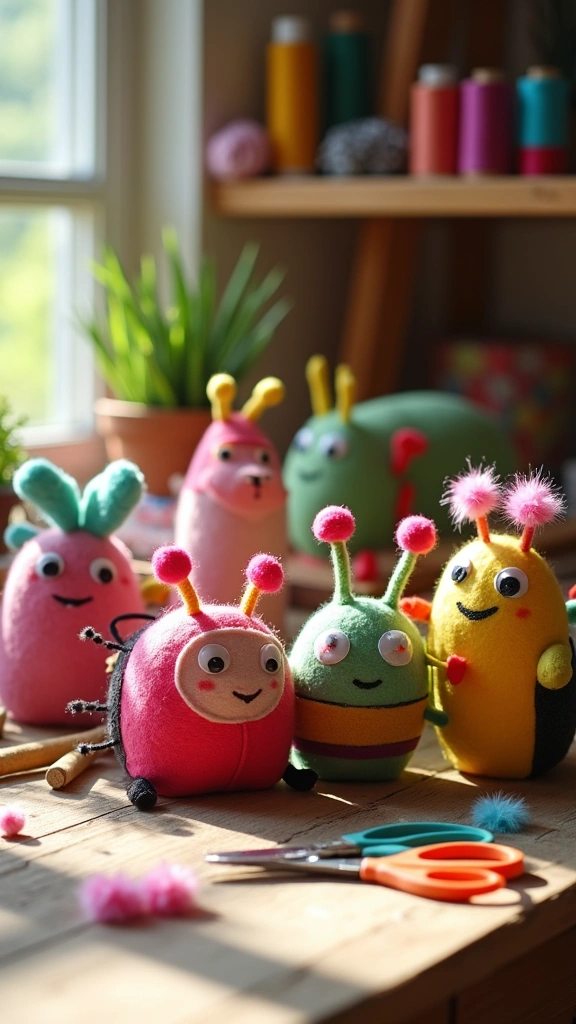 Felt Bug Puppets