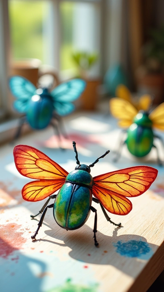 3D Watercolor Insects