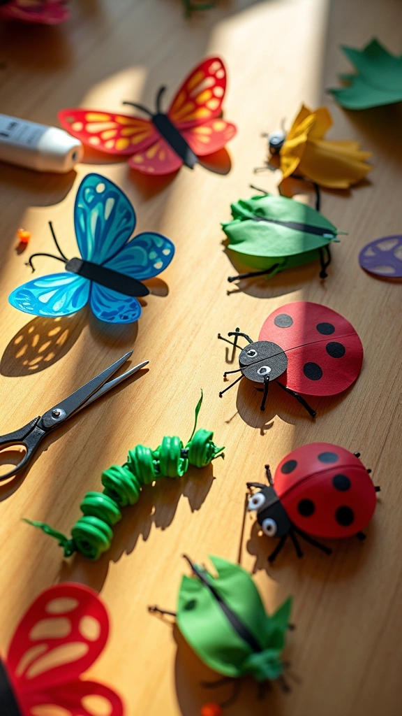 Construction Paper Bugs