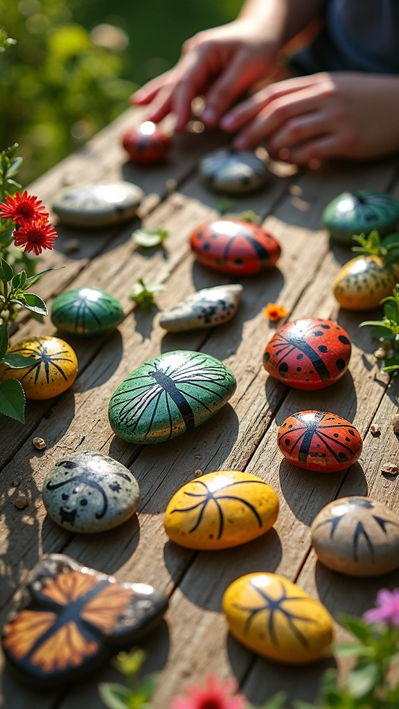 Bug-Themed Story Stones