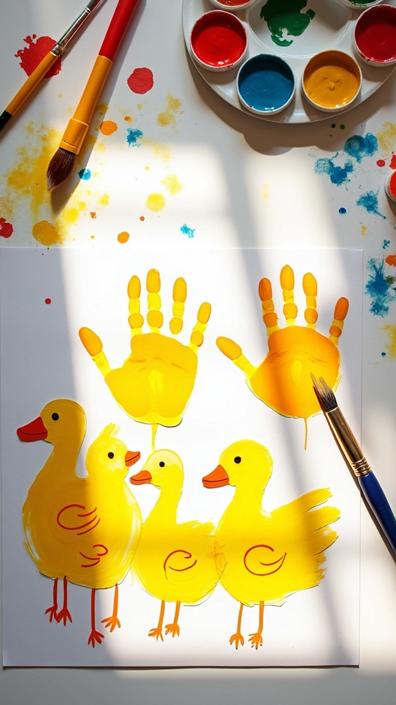 Duck Handprint Art