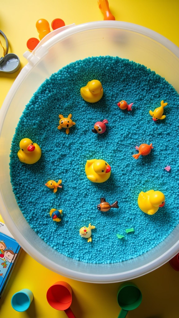 Duck Pond Sensory Bin