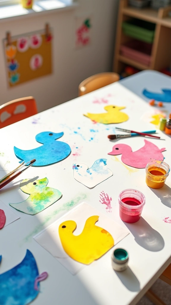 Watercolor Duck Painting