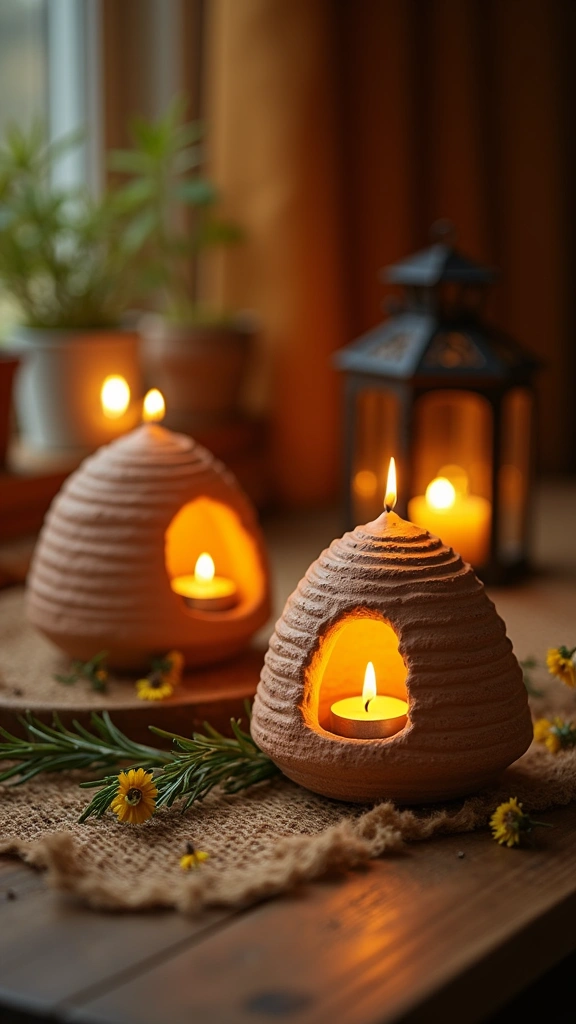 Beehive Candle Holders