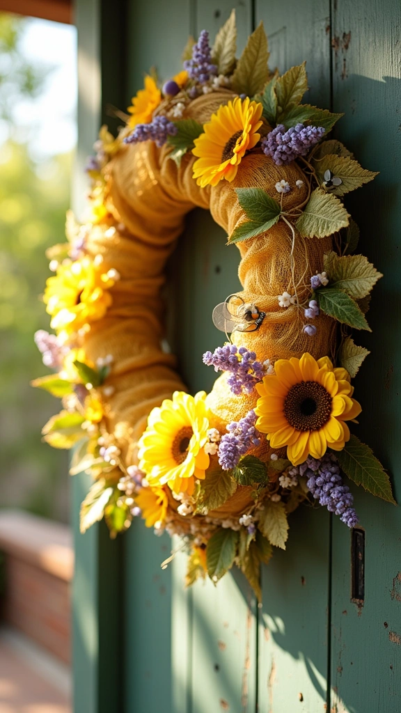Beehive Door Wreath