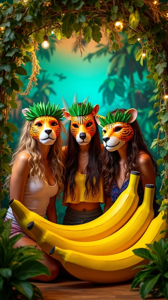 Jungle Themed Photobooth Props