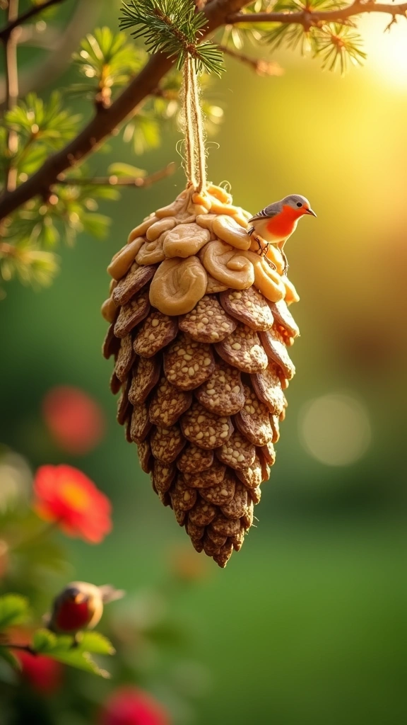 Pine Cone Bird Feeder