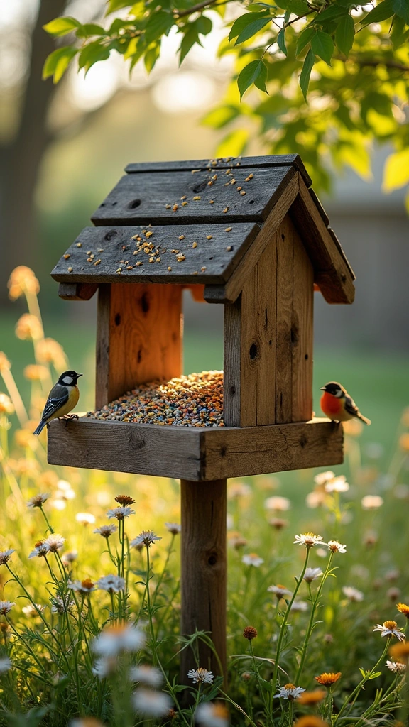 Wooden Pallet Feeder