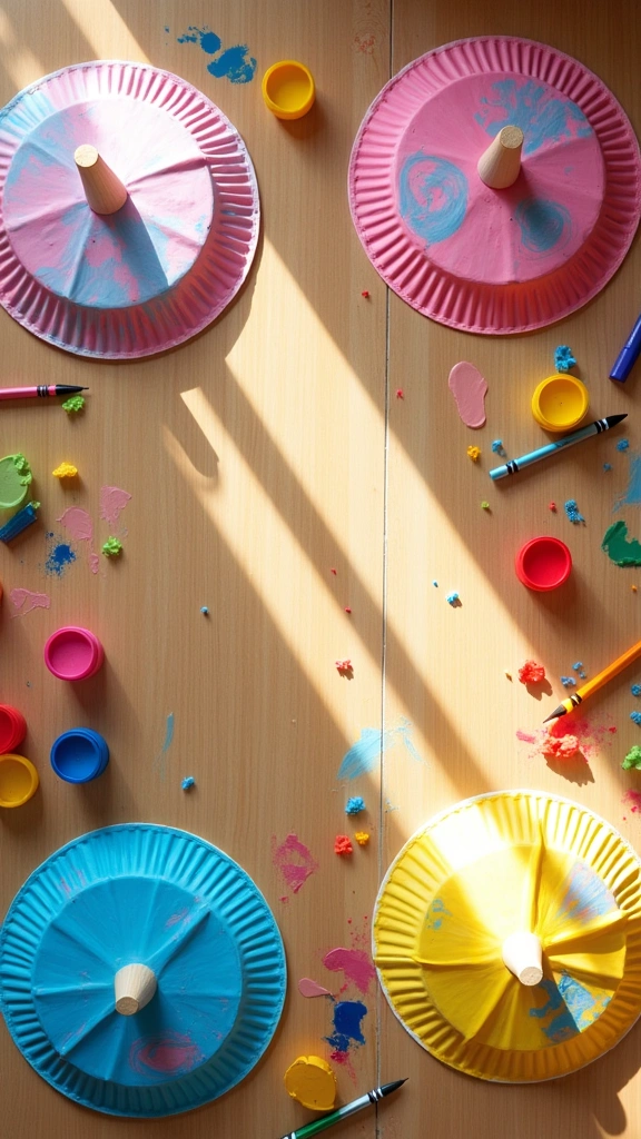 Paper Plate Umbrellas