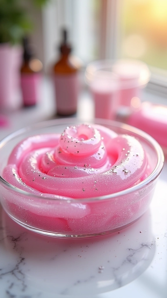 Pink Glitter Slime