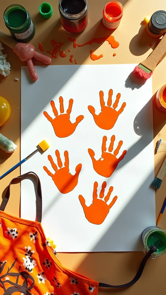 Tiger Paw Print Painting