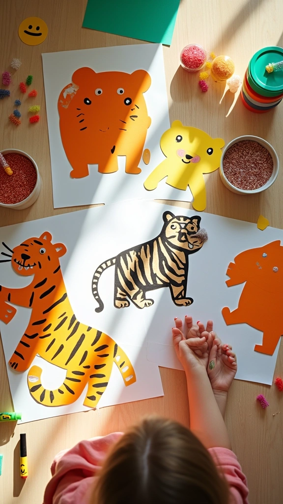 Crafts with Tiger Stencils