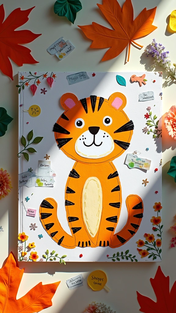 Tiger Scrapbook Page