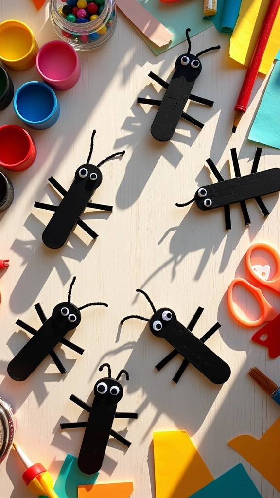 Ant Popsicle Stick Puppets